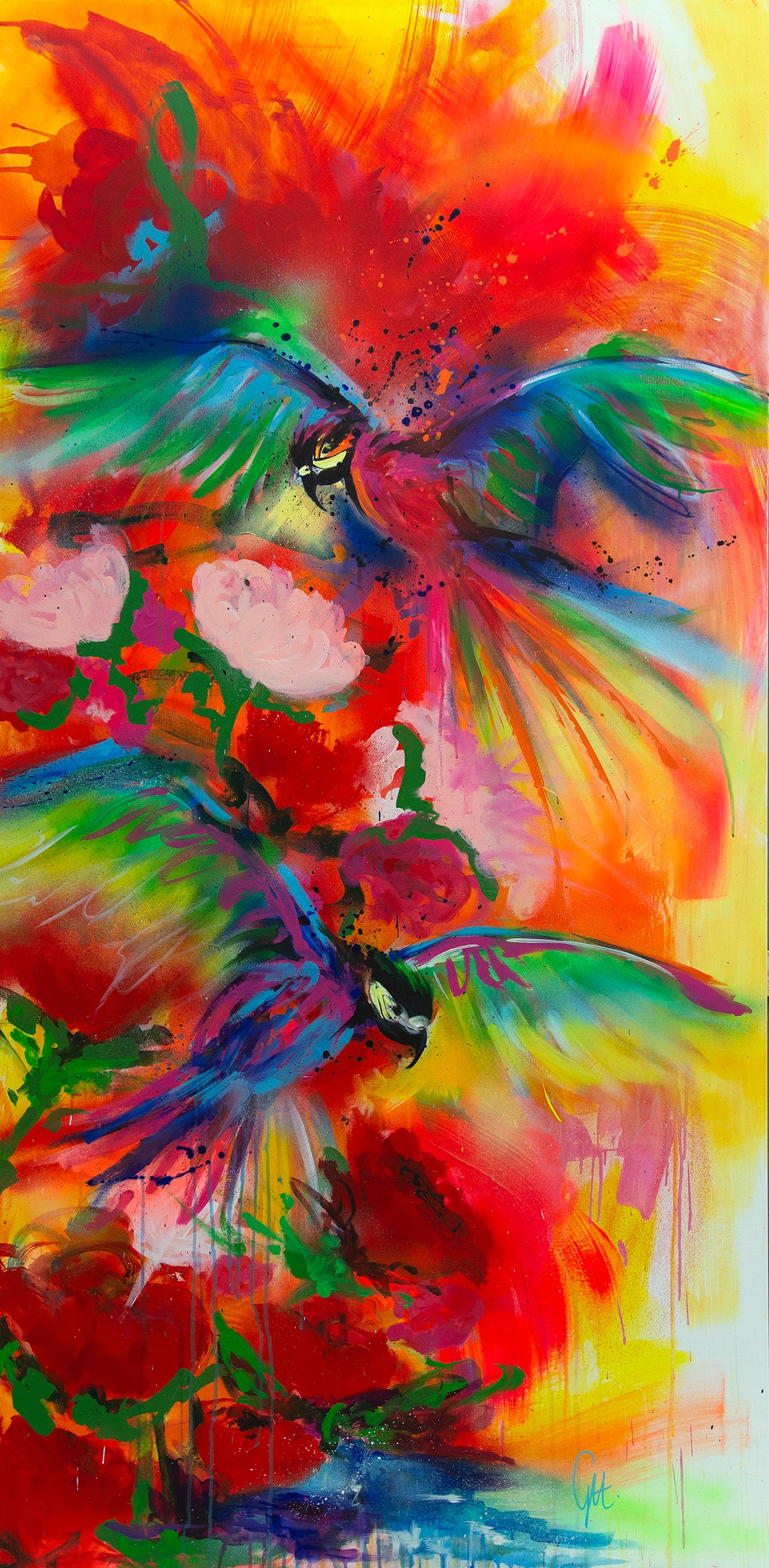 L'envol des perroquets (Oeuvre originale)