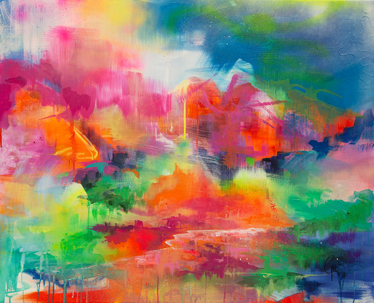 Montagnes péruviennes (Oeuvre originale)